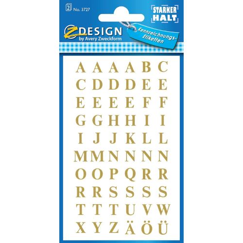 Avery Labels With Letters 85 x 160mm A Pack Of 2 Sheets