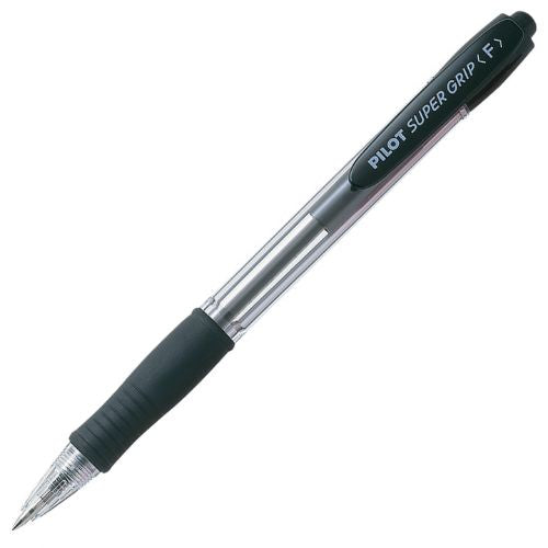 Pilot Super Grip Retractable Ballpoint Pen F Black Ink
