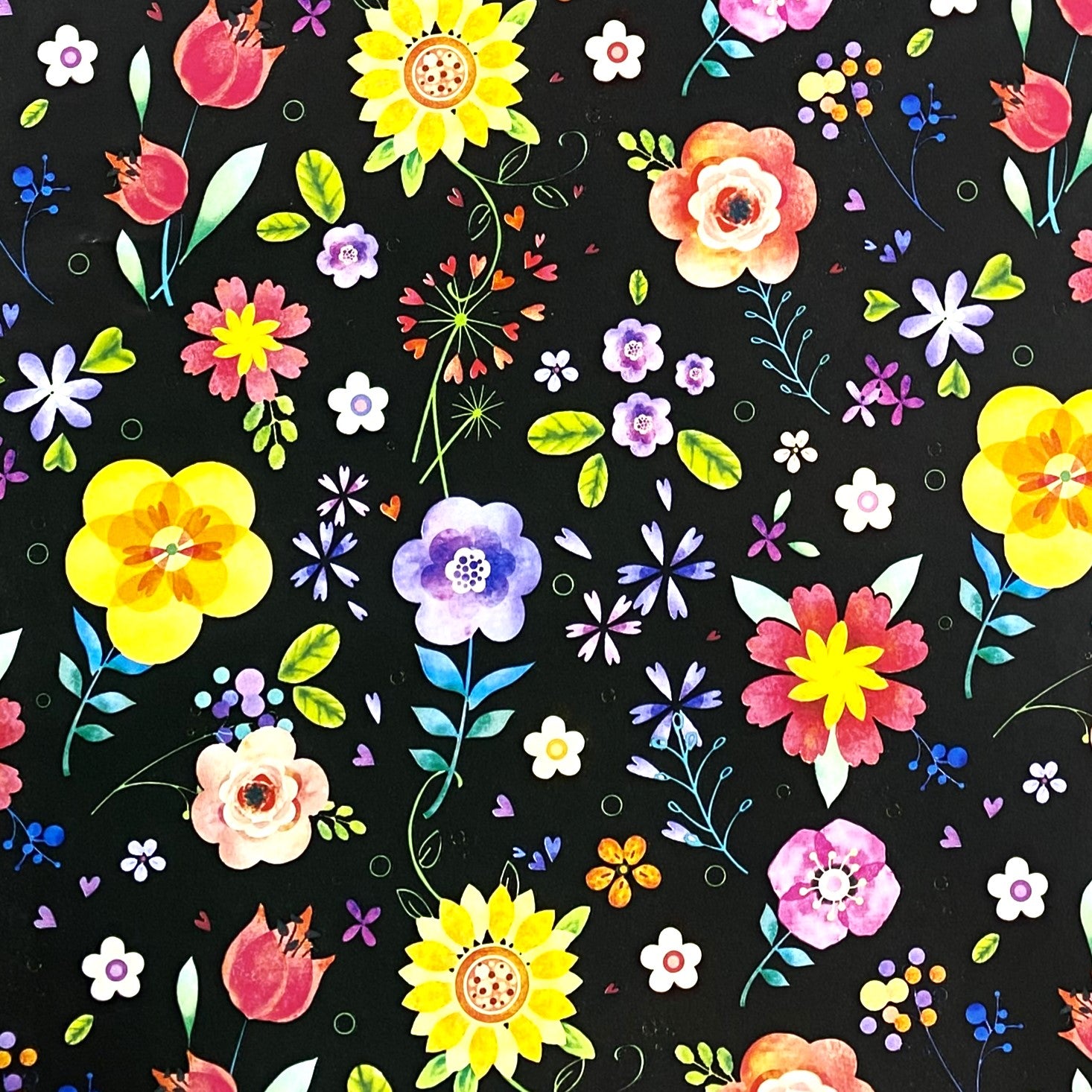 Gift Wrapping Paper Single Sheet 50 x 70cm Floral