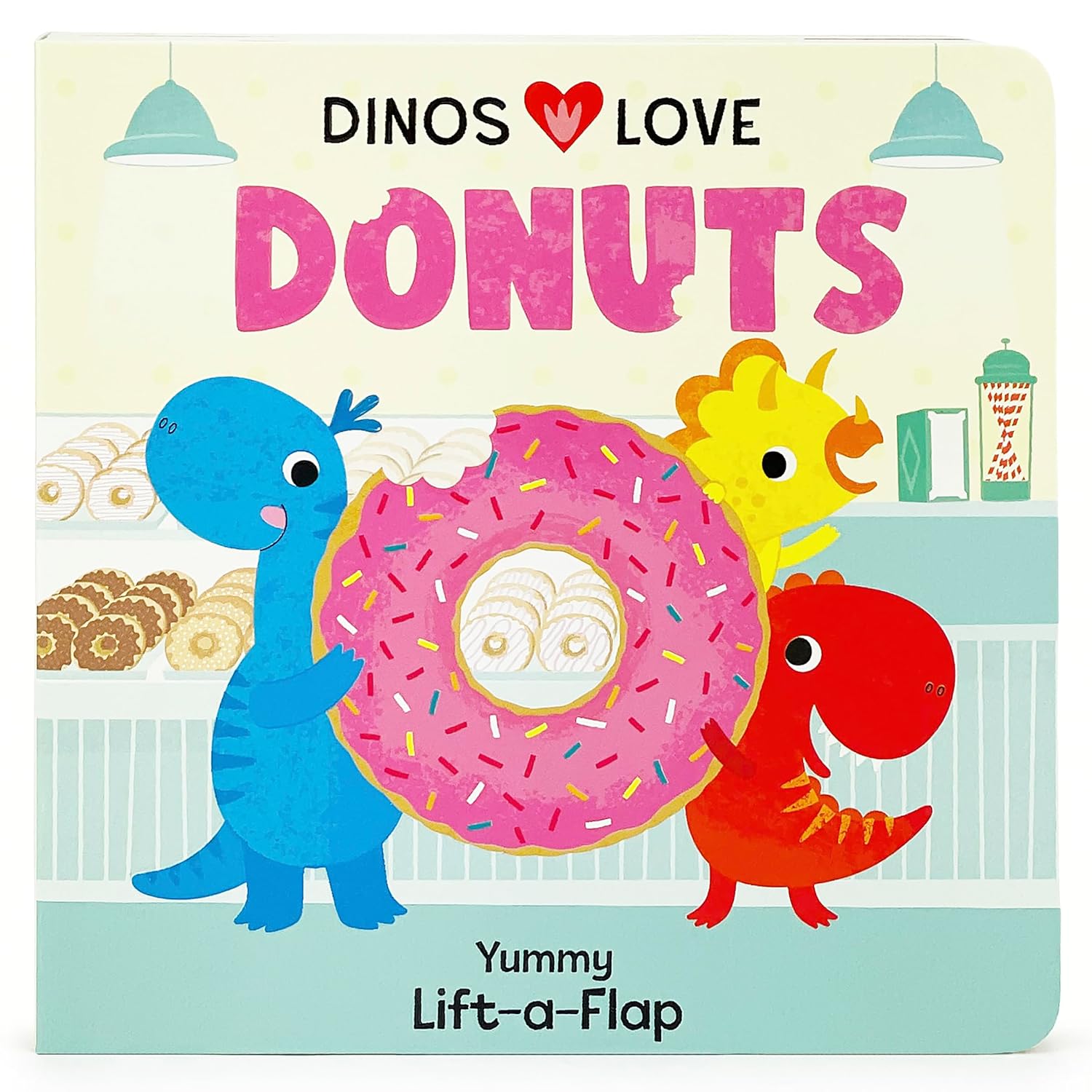 Dinos Love Donuts - A Lift-A-Flap Board Book