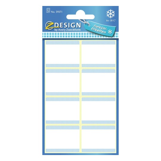 Avery Freezer Labels Light Blue Frame A Pack Of 5 Sheets