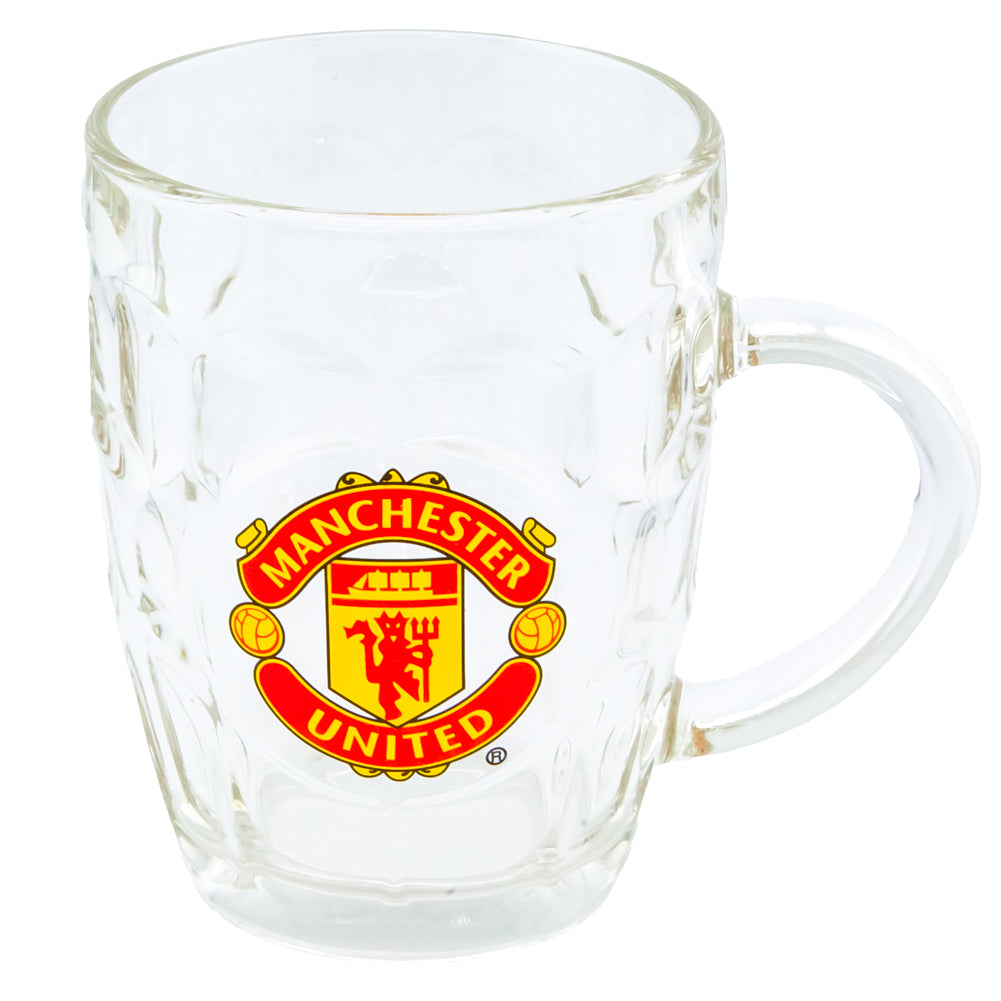 Manchester United Tankard Pint Glass In The Gift Box