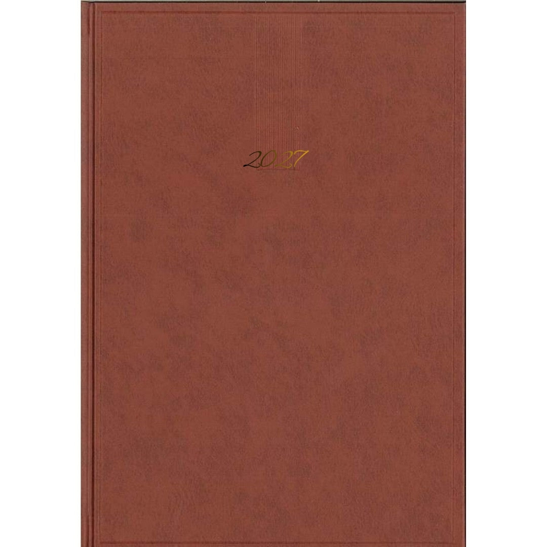 A5 Annual Diary Day Per Page - 2027 - Hardback x 1pc Assortment