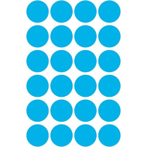 Avery Marking Dots Stickers 18 mm A Pack Of 96pcs Light Blue