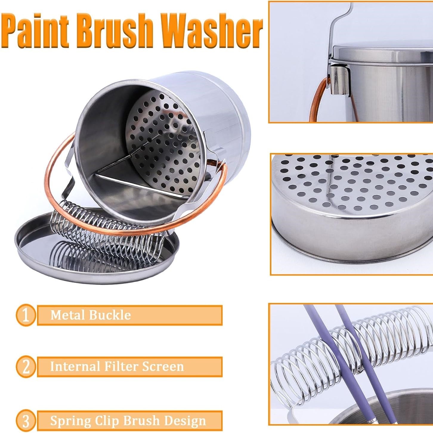 Pintura Steel Brush Washer 14cm