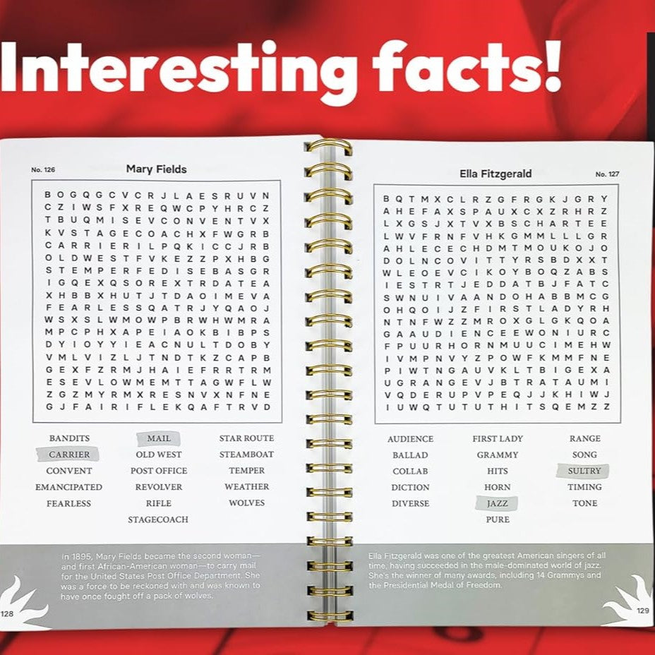 Smithsonian Word Search Inspiring Women Who Shaped American History 200 Puzzles - Brain Busters