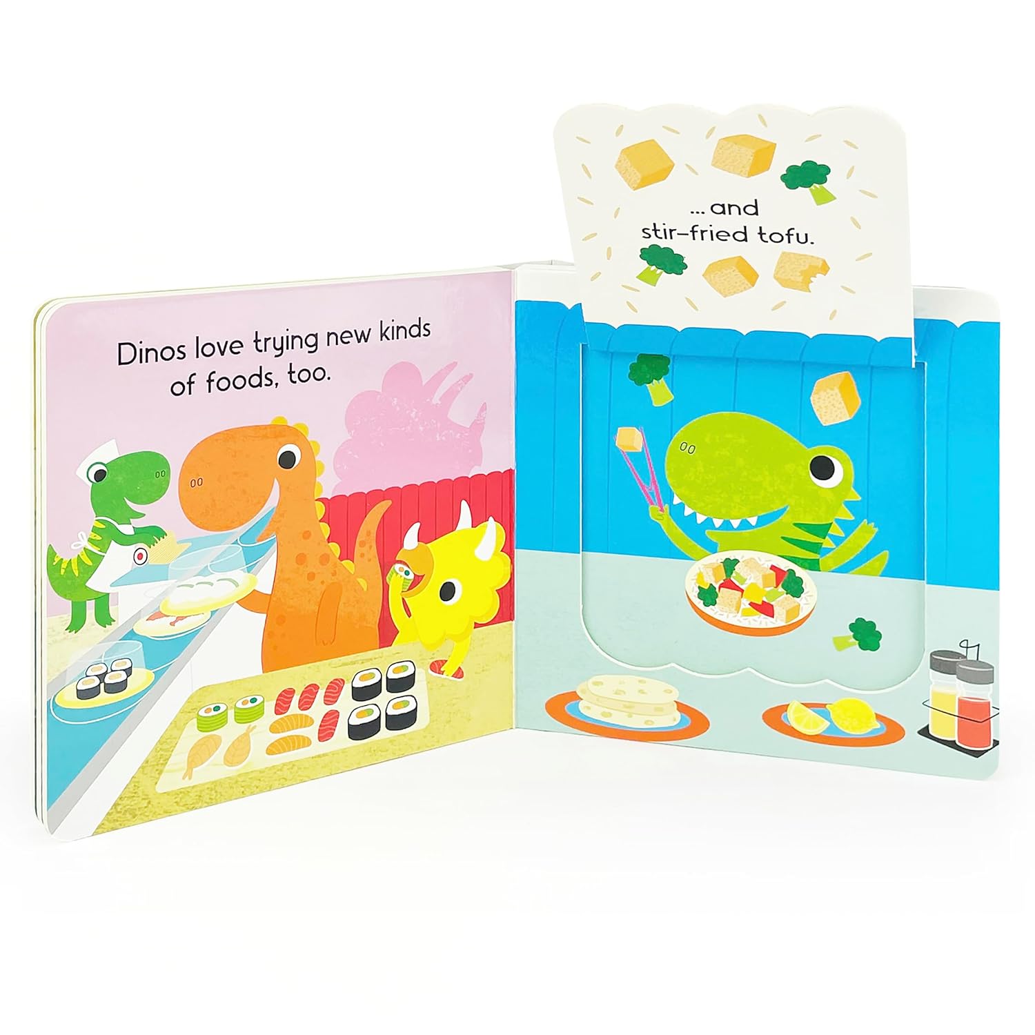 Dinos Love Donuts - A Lift-A-Flap Board Book
