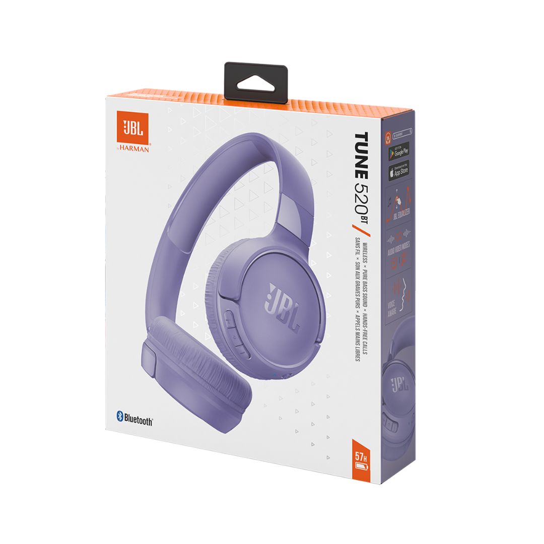 JBL Tune520bt Wireless Headphones - Purple