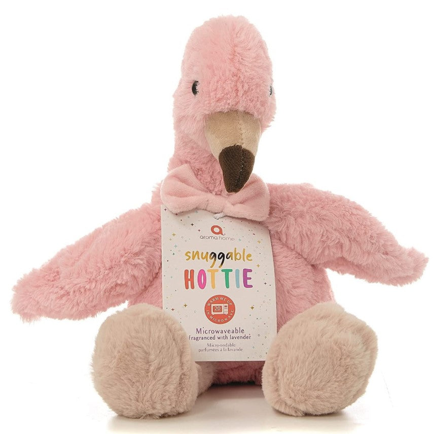 Snuggable Hottie Microwaveable Fragranced With Lavender - Flamingo 30cm