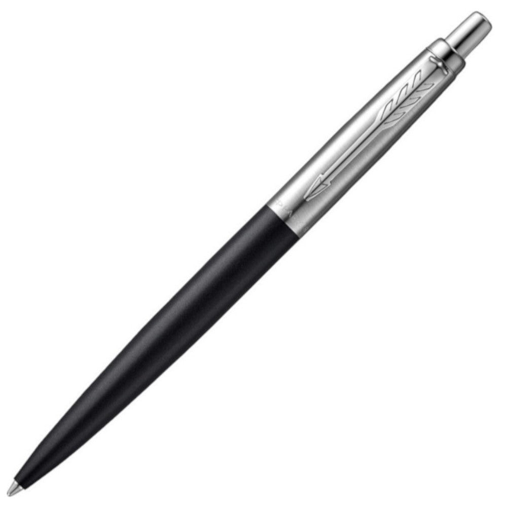 Parker Jotter Ballpoint Pen, Matte Black, Chrome Trims