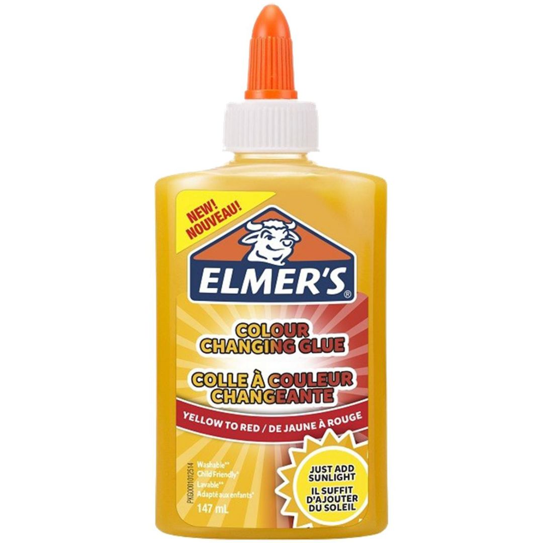 Elmer's Colour Changing PVA Glue Yellow To Red 147 ml Great For Slime