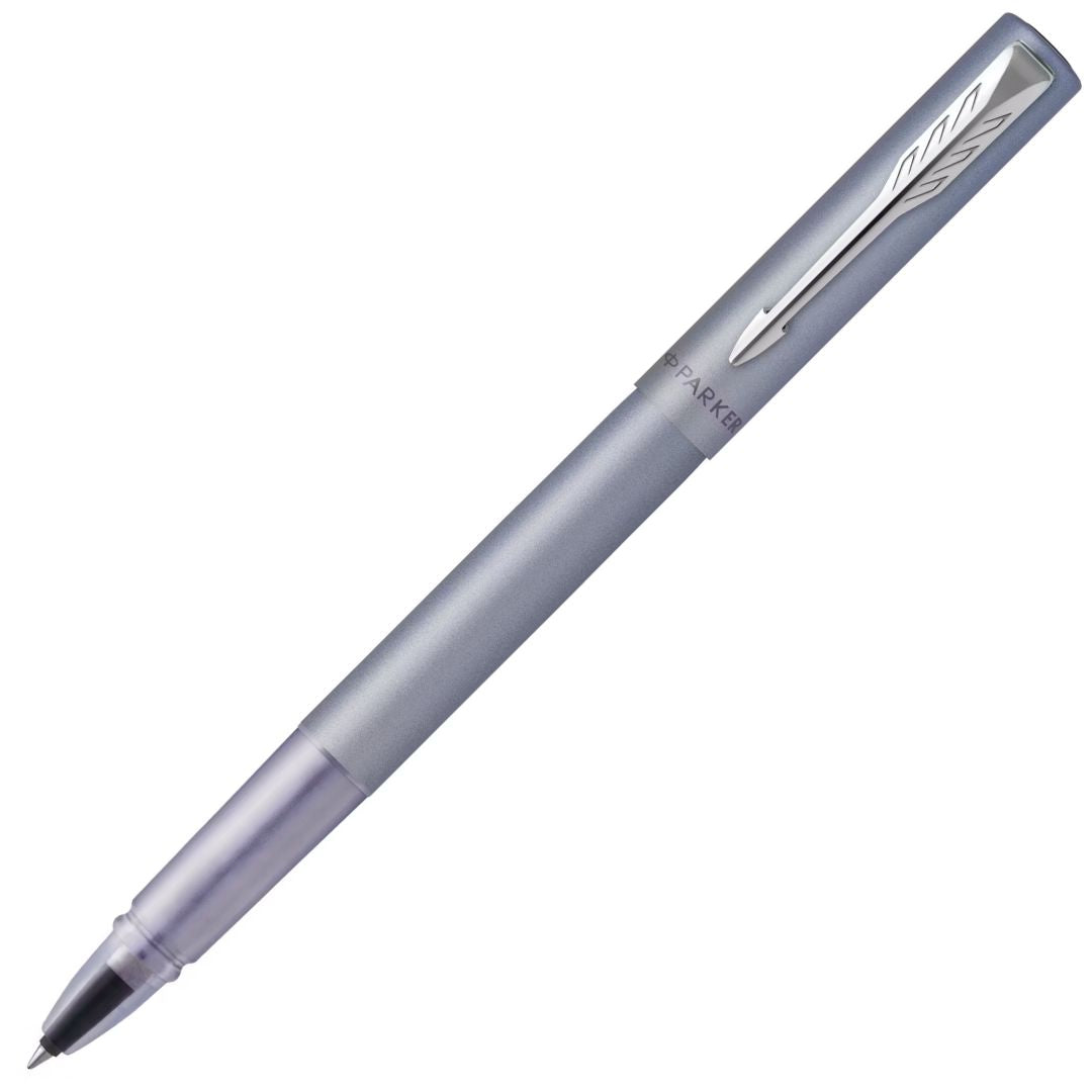 Parker Vector XL Rollerball Pen F Black Ink - Silver