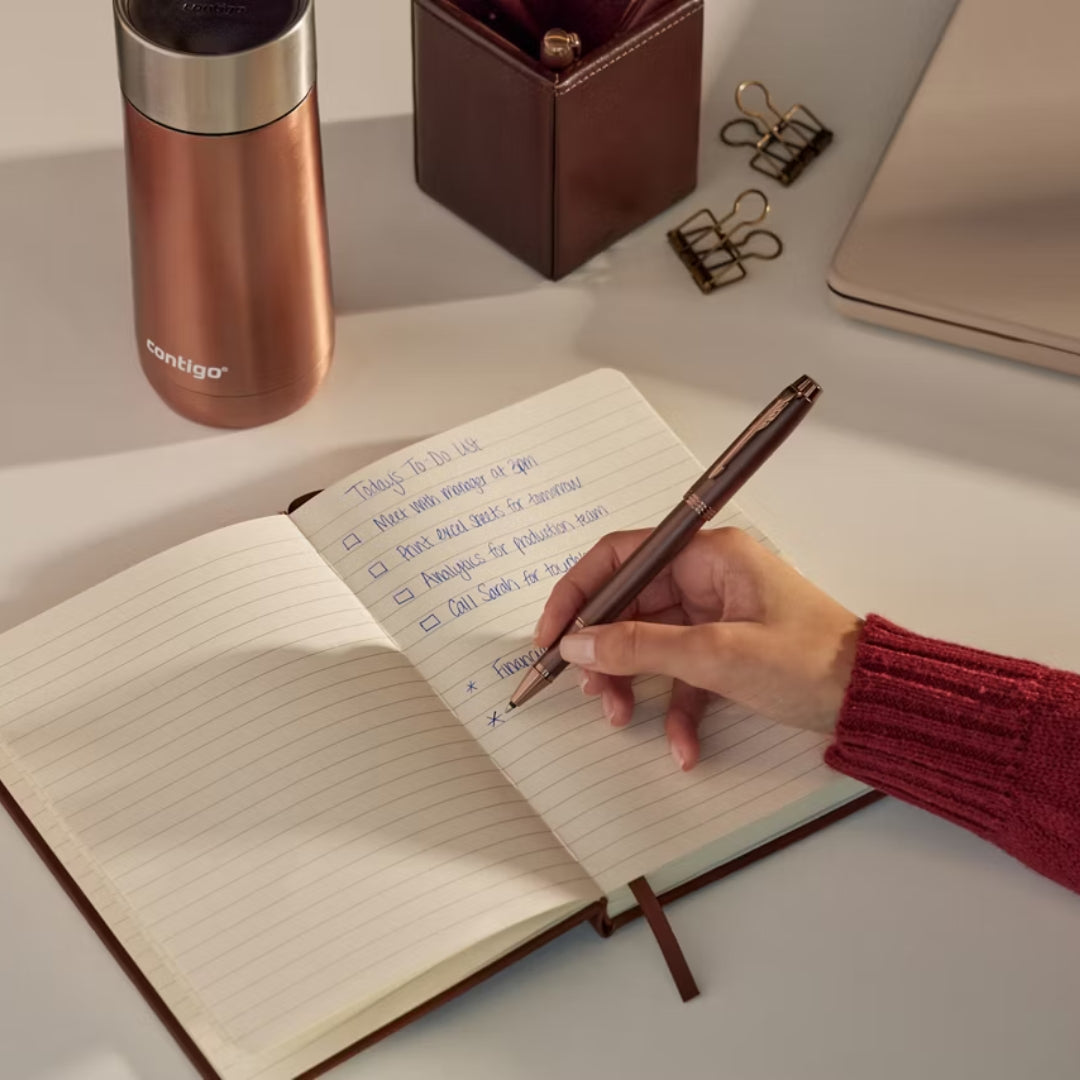 Parker IM Monochrome Rollerball Pen F Black Ink - Burgundy Lacquer & Burgundy Trims