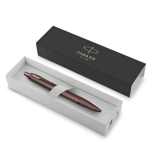 Parker IM Monochrome Ballpoint Pen Blue Ink - Monochrome Burgundy Finish