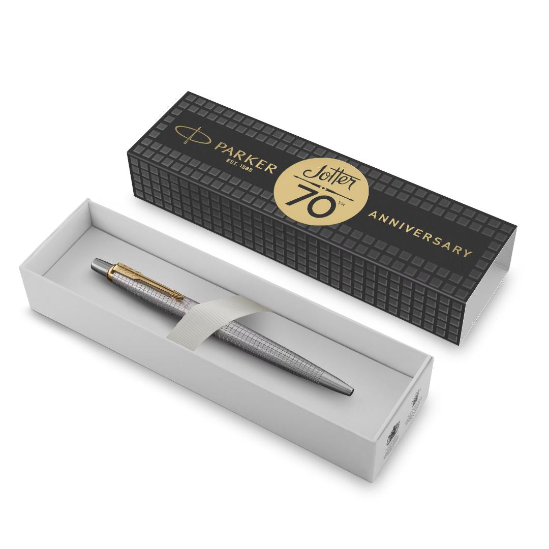 Parker Jotter 70th Anniversary Ballpoint Pen - SS & Gold Trim