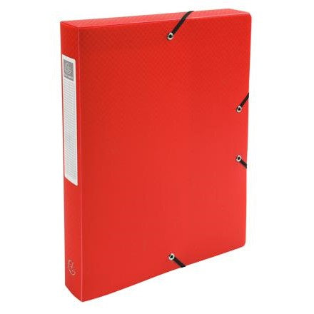 A4 Exacompta Soft Box File 40mm Spine - Red