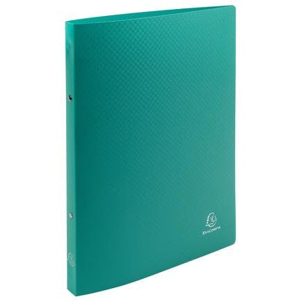 A4 Slim Exacompta Plastic Ring File 20mm - Turquoise