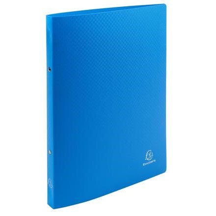 A4 Slim Exacompta Plastic Ring File 20mm - Blue
