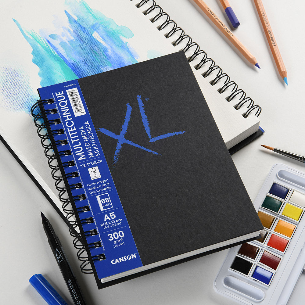 A5 Canson XL Book Mixed Media Textured 300gsm 68p