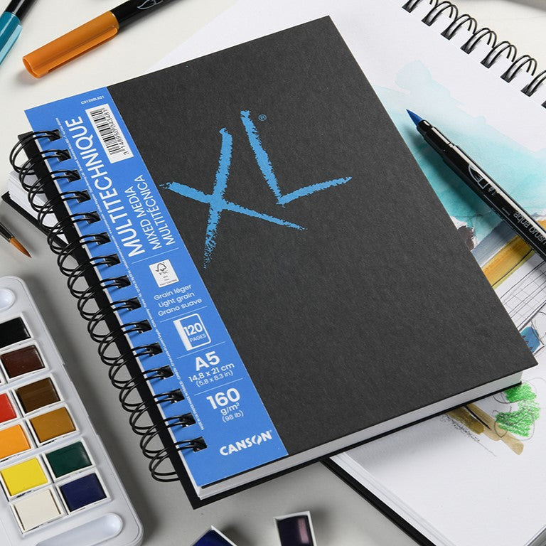 A4 Canson XL Book Mixed Media 160gsm 120p