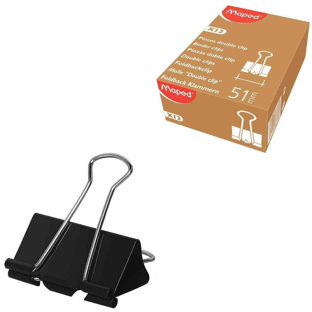 Maped - Binder Clip A Pack Of 12pcs - 51mm