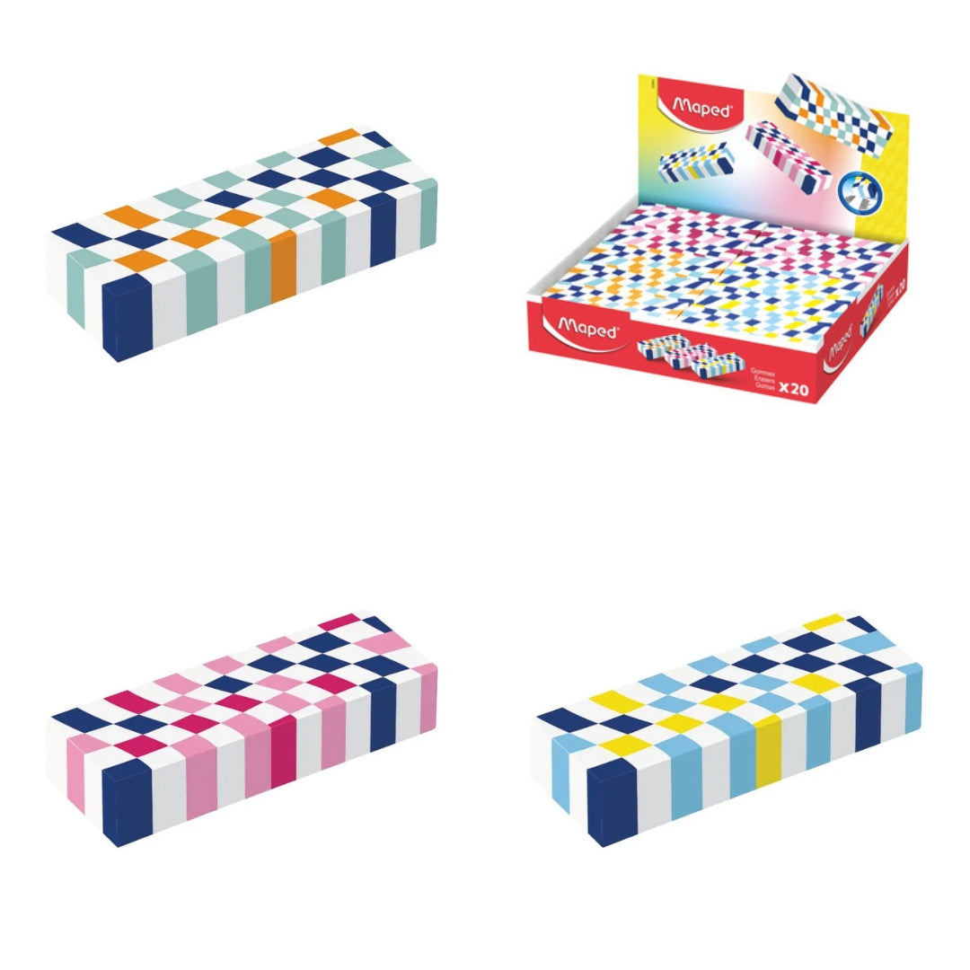 Maped - Checkered - Eraser x 1pc Assortment