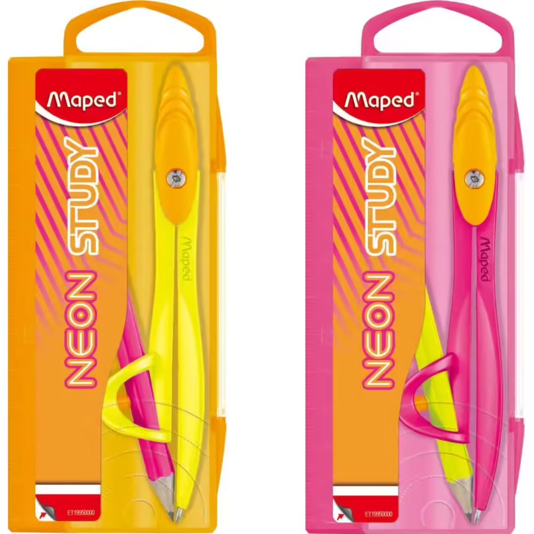 Maped Neon Study Compass Set x 1pc Assortment