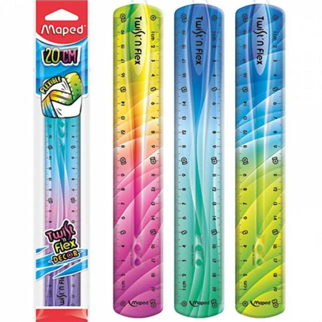 Maped - Twist 'n Flex Decor - Flexible Ruler - 20cm x 1pc Assortment