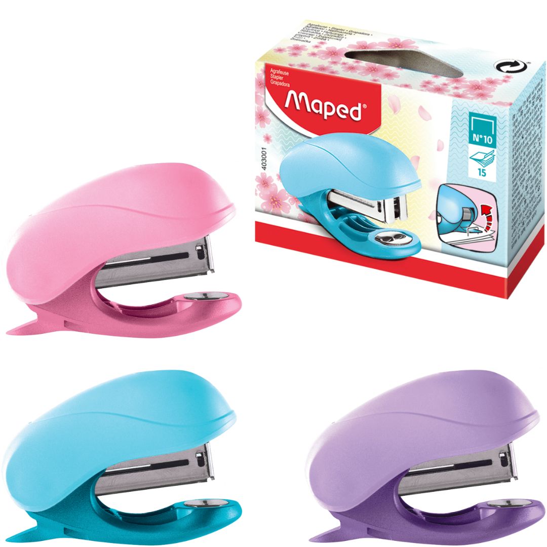 Maped Mini Stapler Pastel x 1pc Assortment