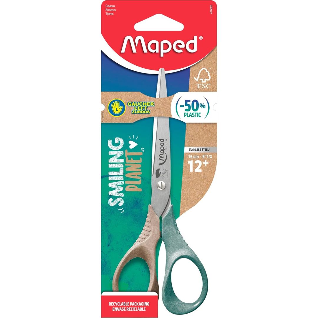 Maped Smiling Planet Scissors Left Handed 16cm