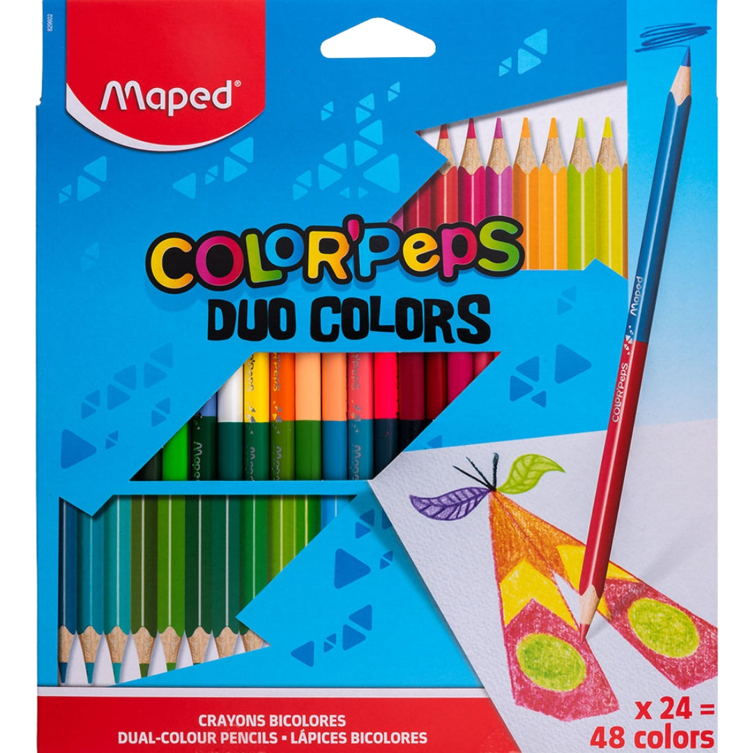 Maped - Color'Peps - Duo Colors A Pack Of 24/48pcs