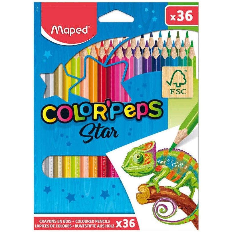 Maped Color'Peps Star Colour Pencils A Pack Of 36pcs