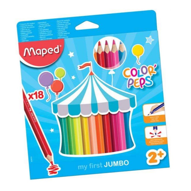 Maped Color'Peps my first Jumbo Pencils x18