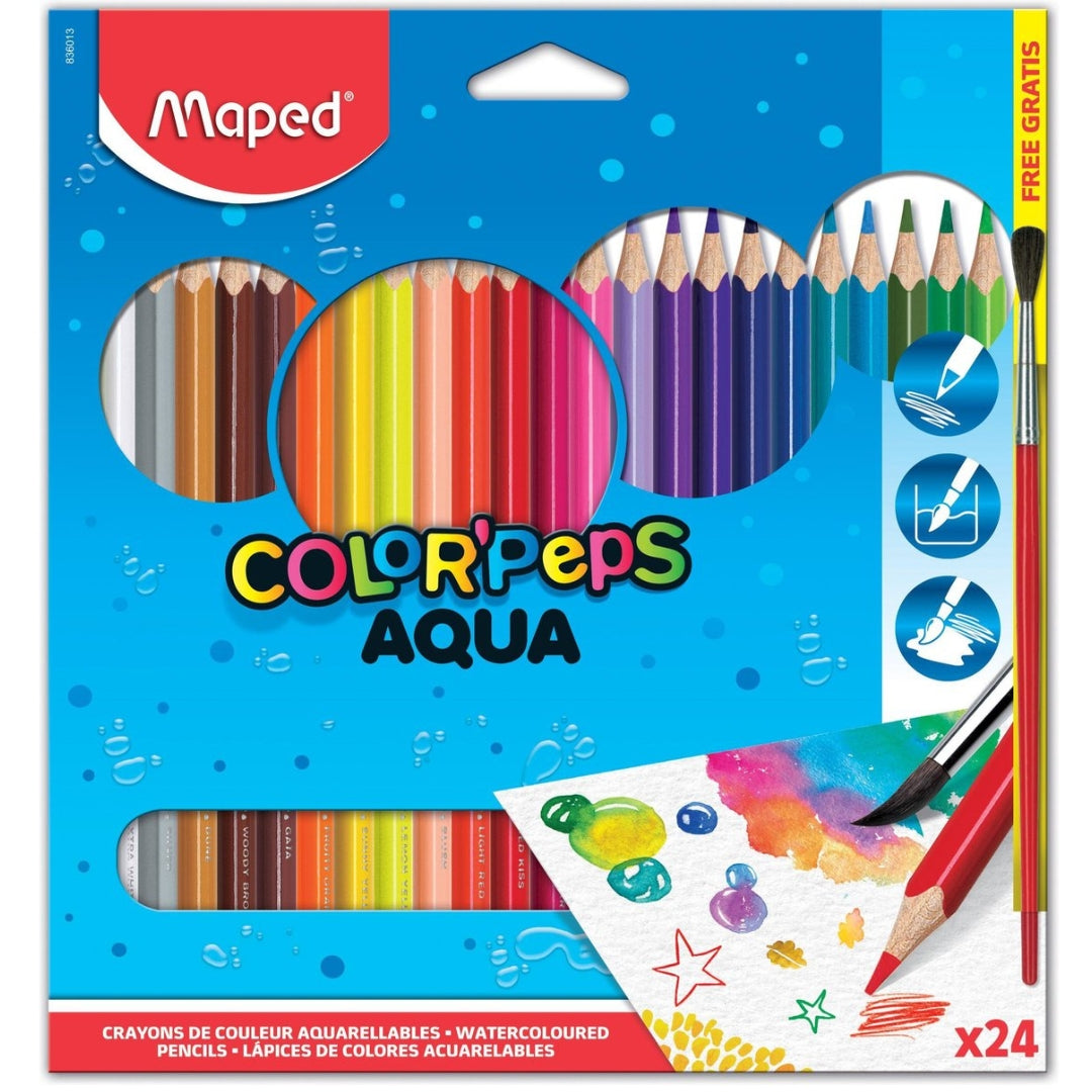 Maped - Color'Peps - Aqua A Pack Of 24pcs