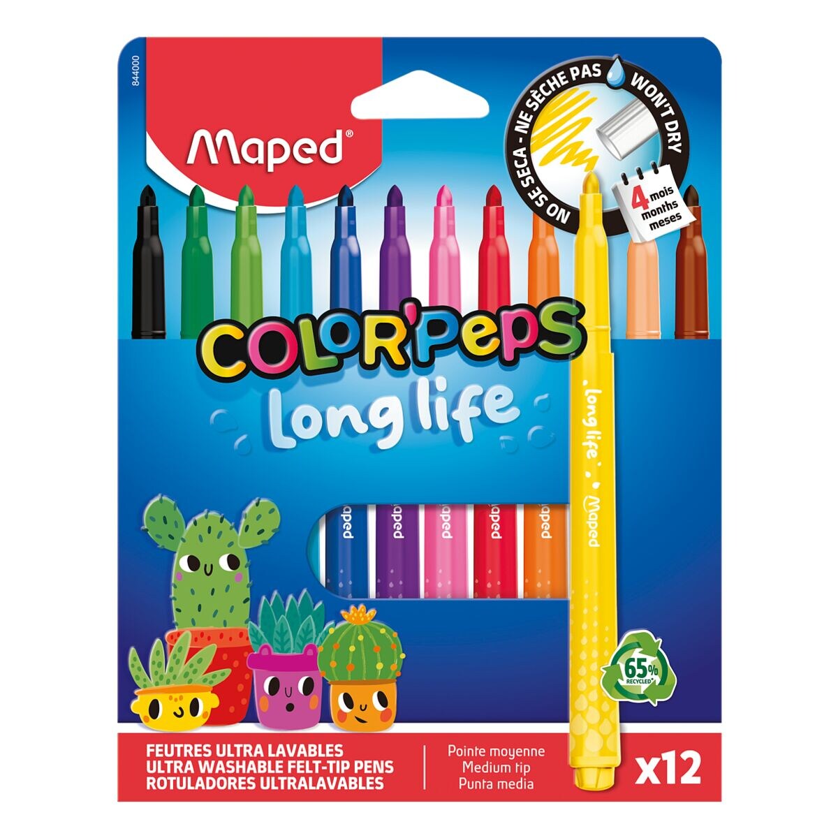 Maped Color'Peps Long Life Markers A Pack Of 12pcs