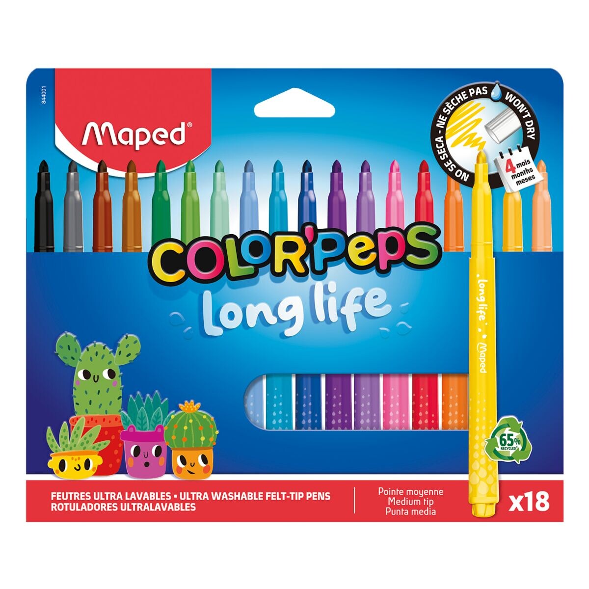 Maped Color'Peps Long Life Markers A Pack Of 18pcs