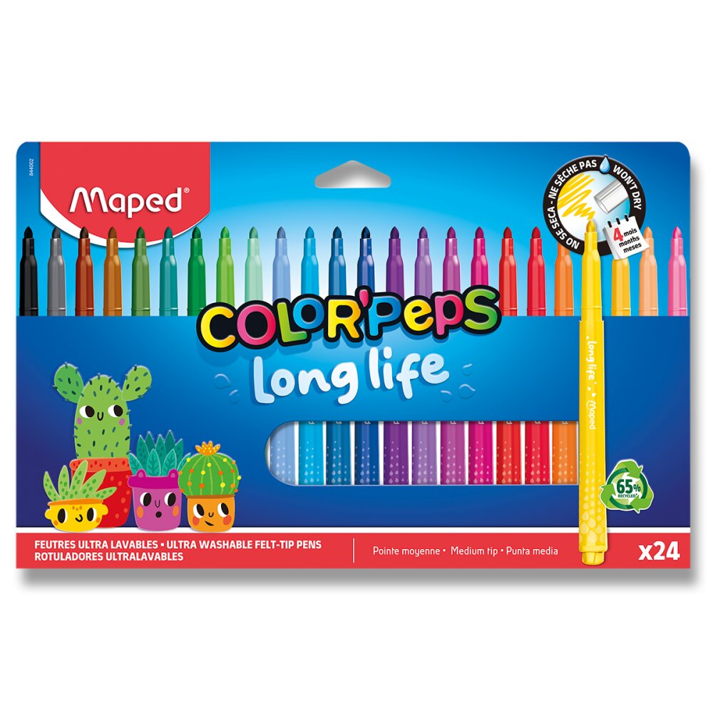 Maped Color'Peps Long Life Markers A Pack Of 24pcs