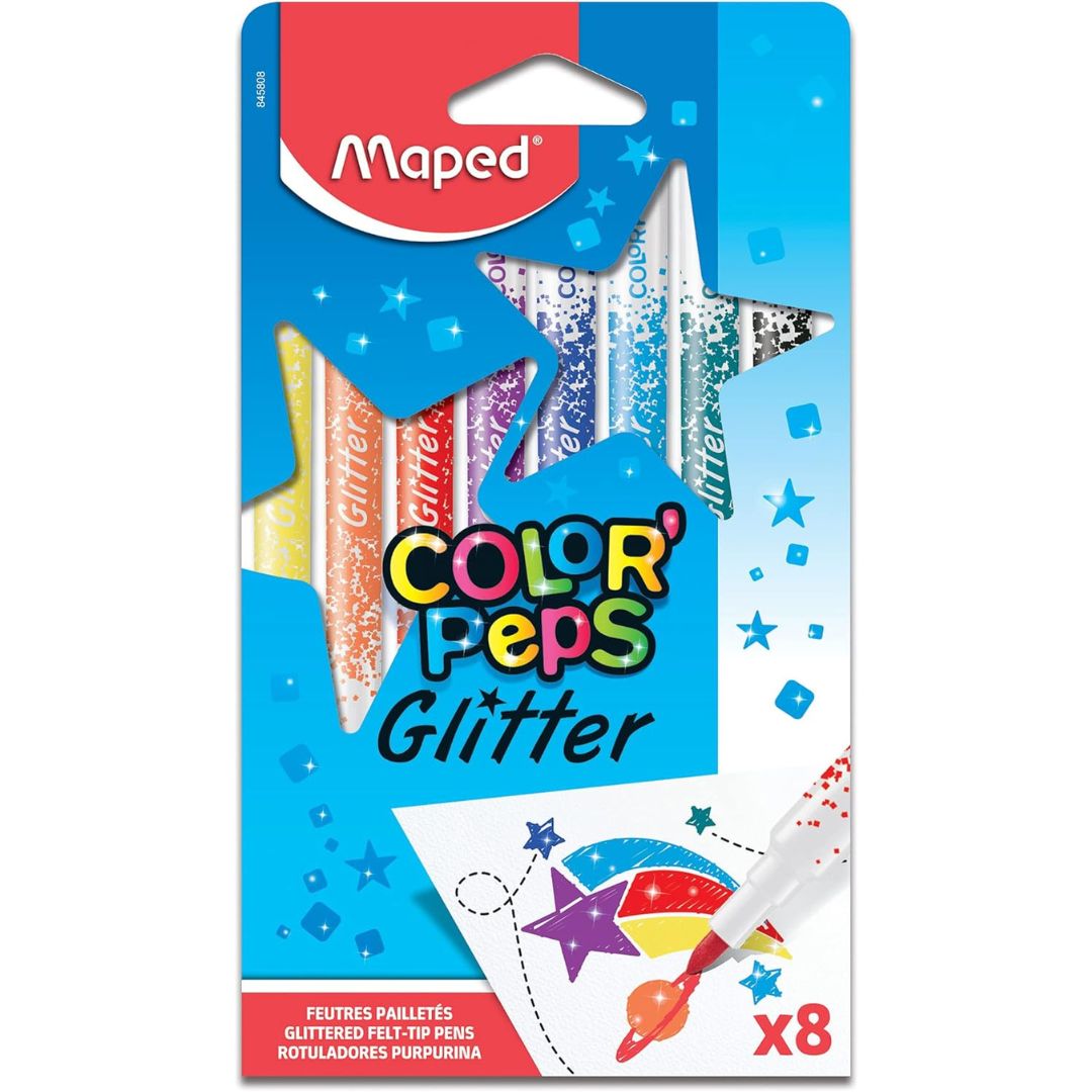 Maped Color'Peps Glitter Markers A Pack Of 8pcs