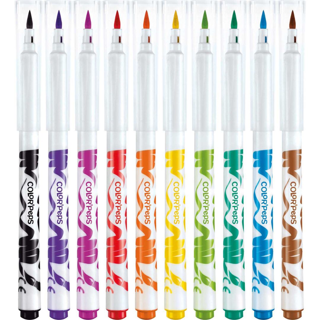 Maped Color'Peps Brush Tip Markers A Pack Of 10pcs