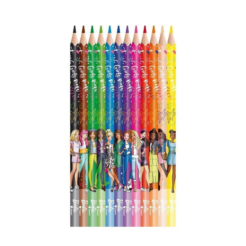 Maped Colour Pencils Barbie A Pack Of 12pcs