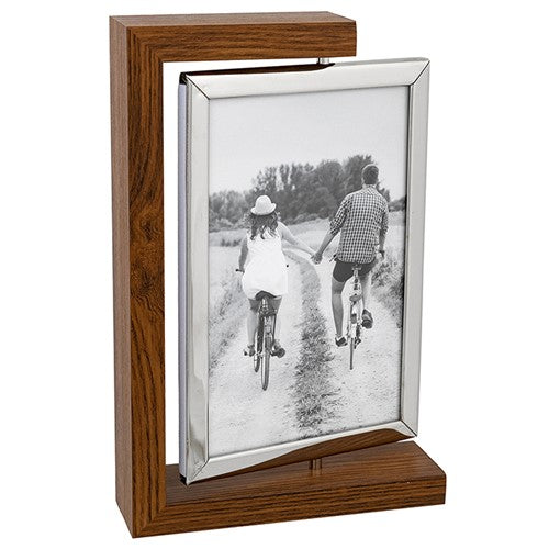 Shudehill Dark Wood Look Spin Double Frame - Various Sizes