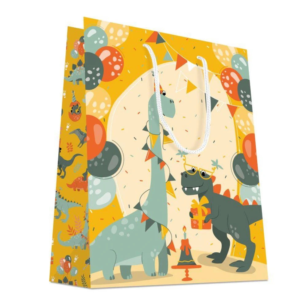 Gift Bag Birthday Dino Small 23 x 18cm