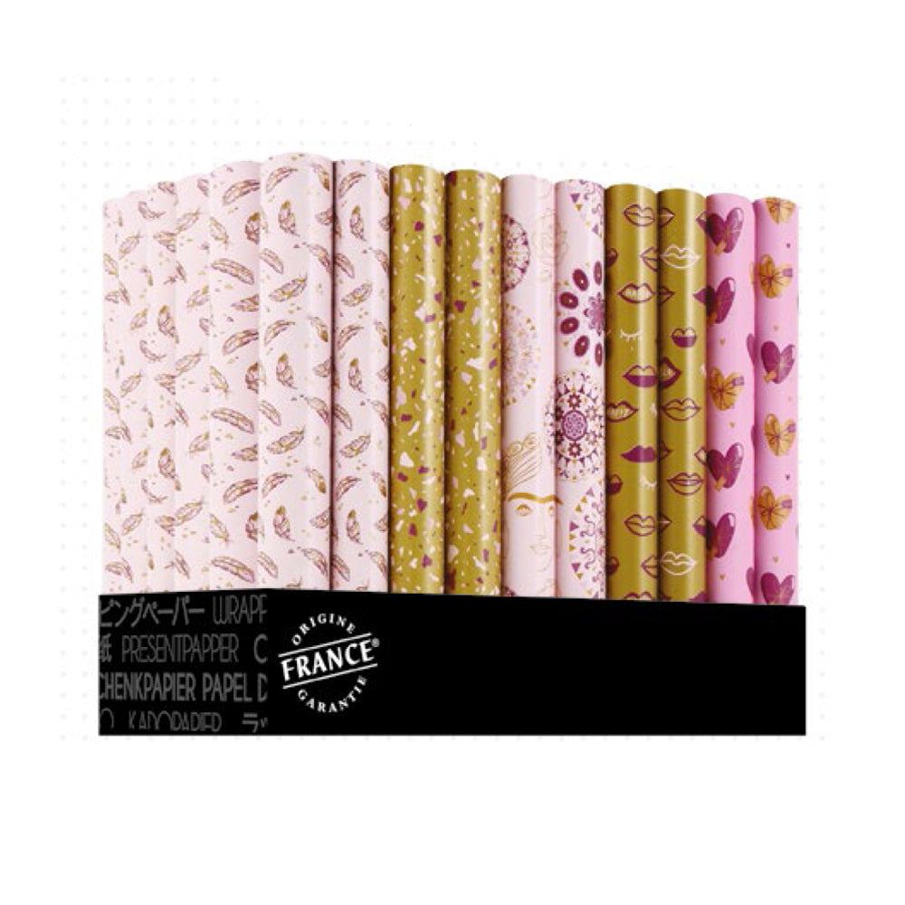 Beauty Gift Wrapping Paper 0.7 x 2m x 1pc Assorment