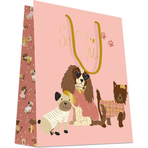 Kraft Chic Dog Gift Bag 32x13x16cm