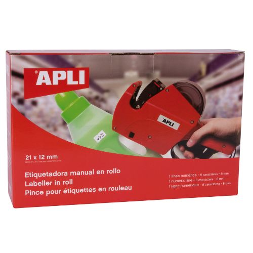 Apli Price Labeller 21 x 12mm 1 Line 8 Characters 8mm