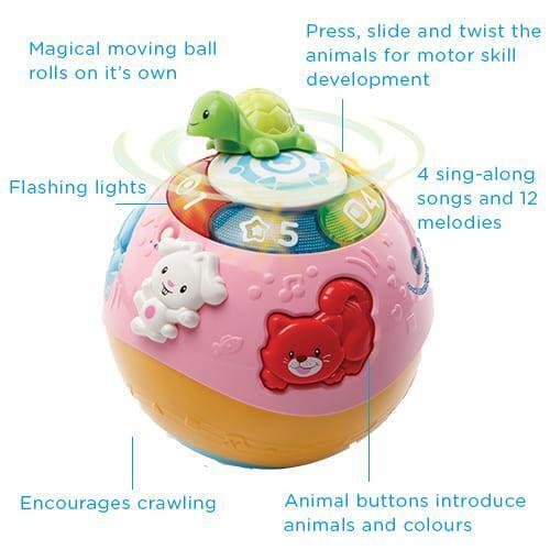 Vtech Crawl & Learn Bright Lights Ball - Pink