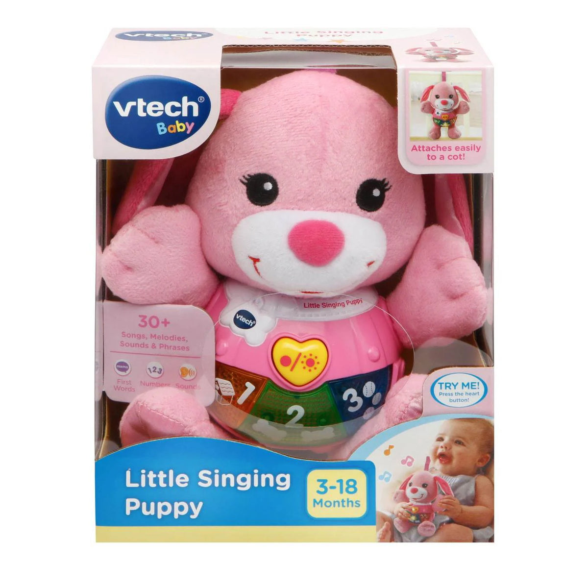 Vtech Little Singing Puppy - Pink 3-18m