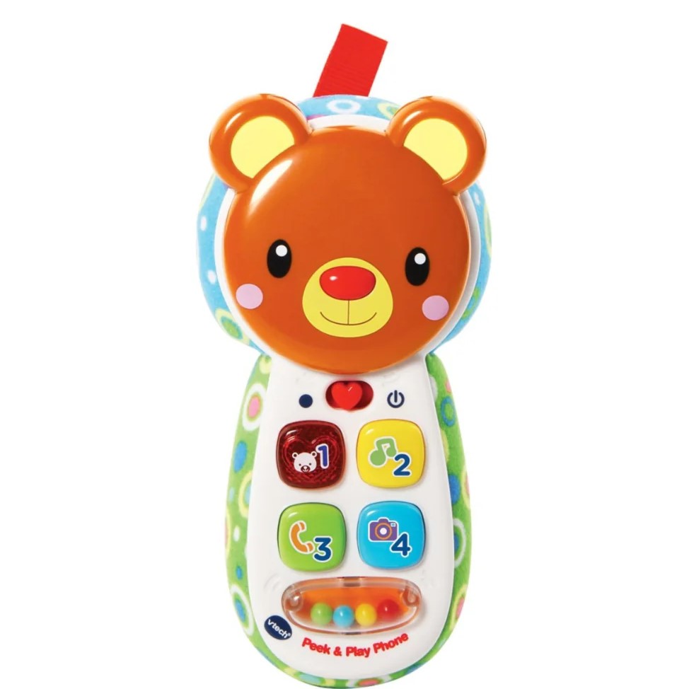 Vtech Baby Peek & Play Phone Brown +3m