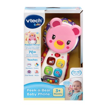 Vtech Baby Peek & Play Phone Pink +3m