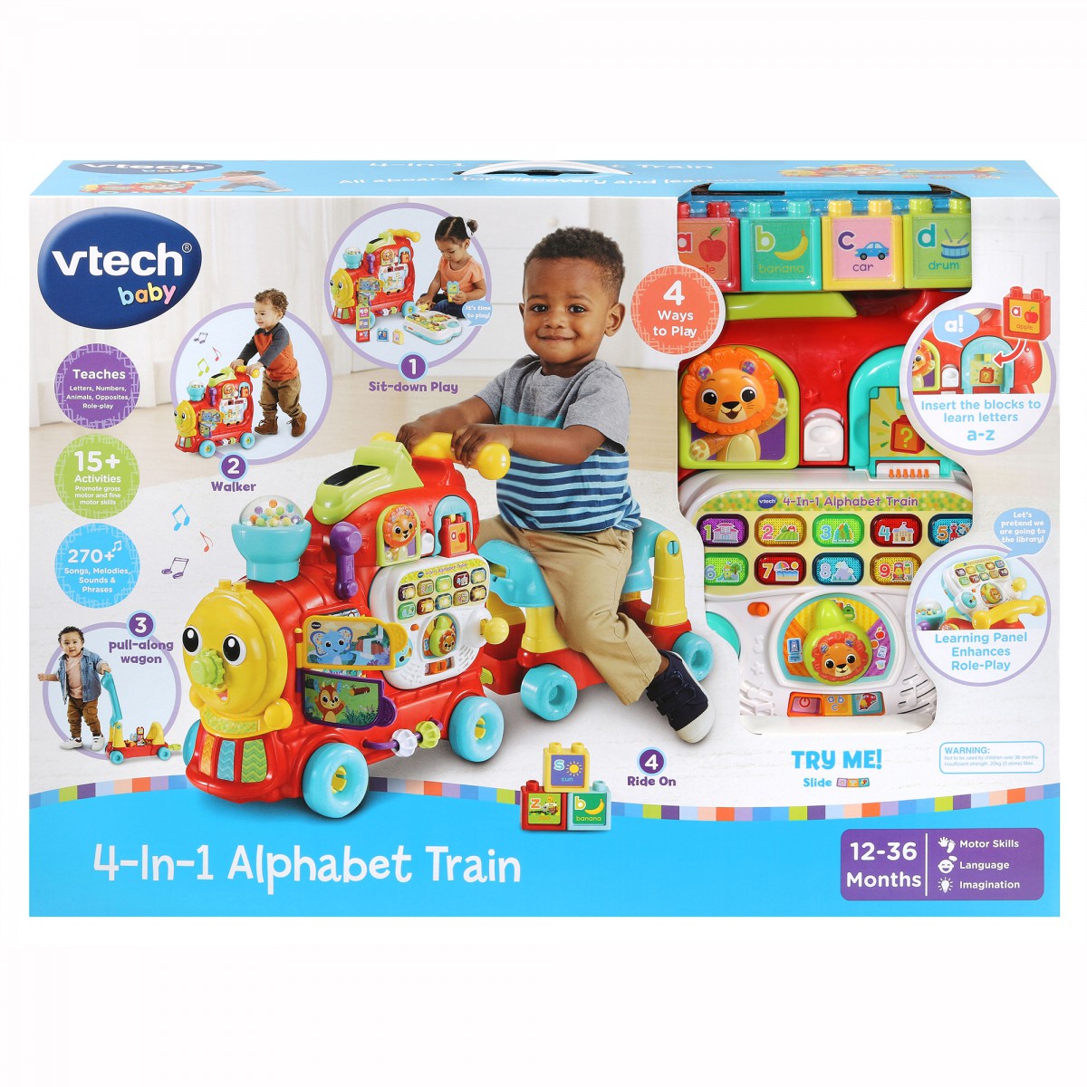 Vtech 4-In-1 Alphabet Train 12-36 Months